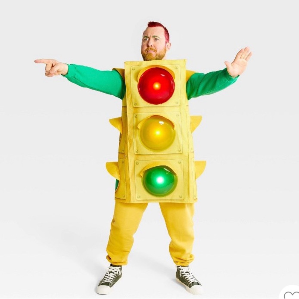 Traffic Light Costume -Adult Unisex Halloween Costume see description